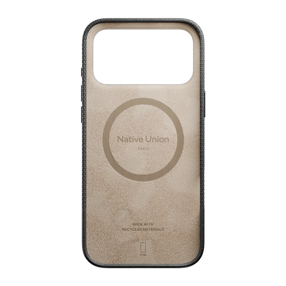 Кожаный чехол MagSafe Native Union (Re)Classic Case для iPhone 17 Pro Max Гибридный чехол из экокожи с зернисто-текстурированным контрастом и вырезом для Контроллера камеры