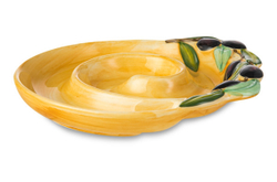 Блюдо для оливок 17см Edelweiss Оливки желтое