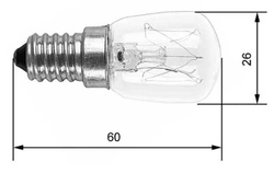 Лампа обычная 25W R26 Е14 - Белая