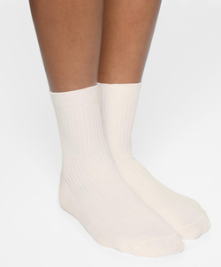 Oysho 5 пар носков из смесового хлопка, светлый экрю