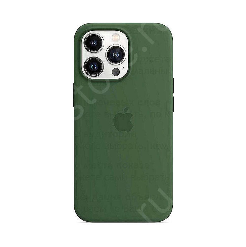 Чехол для iPhone Apple iPhone 13 Pro Max Silicone Case Green