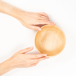 Деревянная глубокая тарелка из сибирского кедра 14см. T187