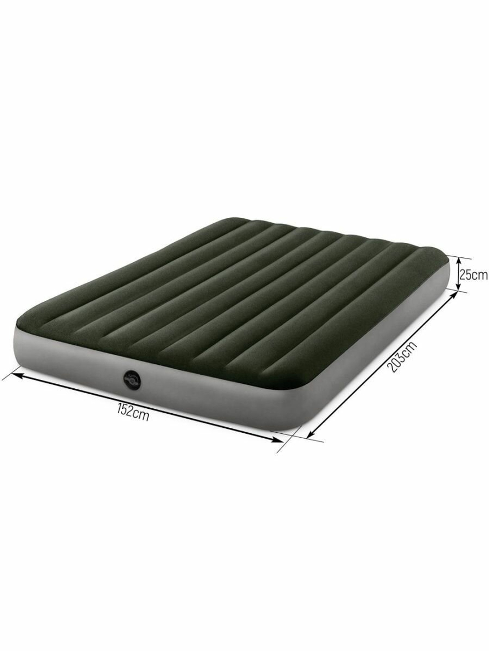 Мaтрас нaдувной Intex 64109 Prestige Downy 152х203х25 см / Крoвать нaдувная Интeкс двухспальная велюровая для дома и туризма