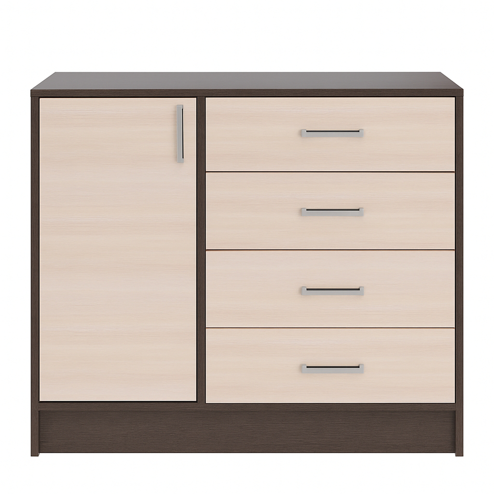 Комод большой Катрин 6, венге/дуб молочный