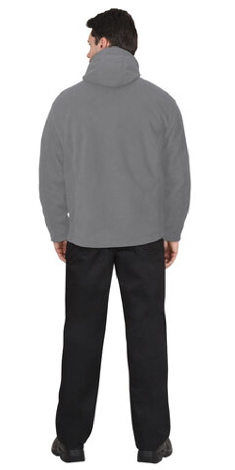 Куртка флисовая СИРИУС-ТЕХНО серая (флис дублированный)