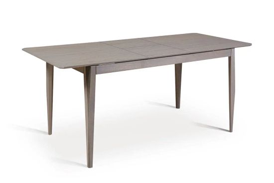 Стол "Лотос" 80x120 (160) (Бук/Тон Серый Морилка)