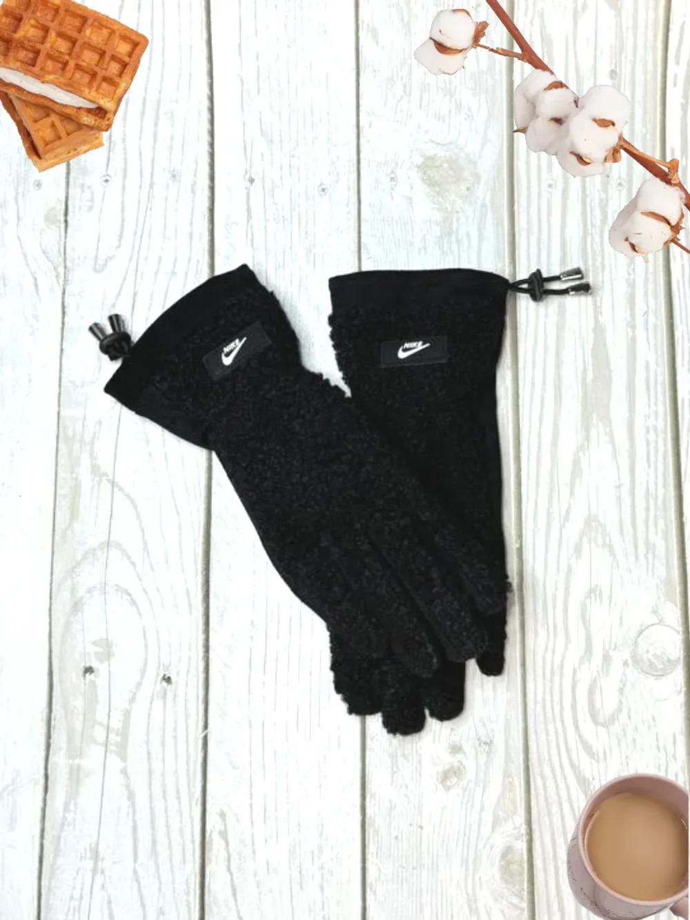 перчатки флисовые зимние теплые Nike