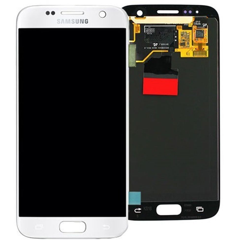 Дисплей для Samsung G930F (S7) в сборе с тачскрином Белый - Ориг