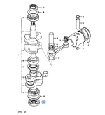Сальник коленчатого вала для лодочных моторов 9,9/15