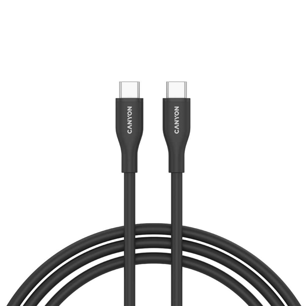 CANYON cable CC60SC10 C-C 60W 1m Silicon Black