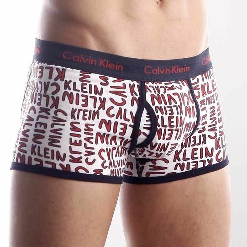 Мужские трусы хипсы Calvin Klein 365 print Red CK