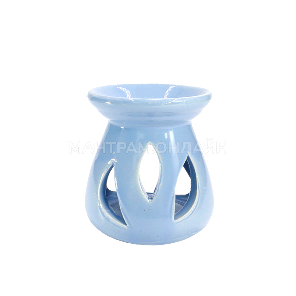 Аромалампа Вазочка 3 лепестка цвет голубой 6,5 x 6,5 см