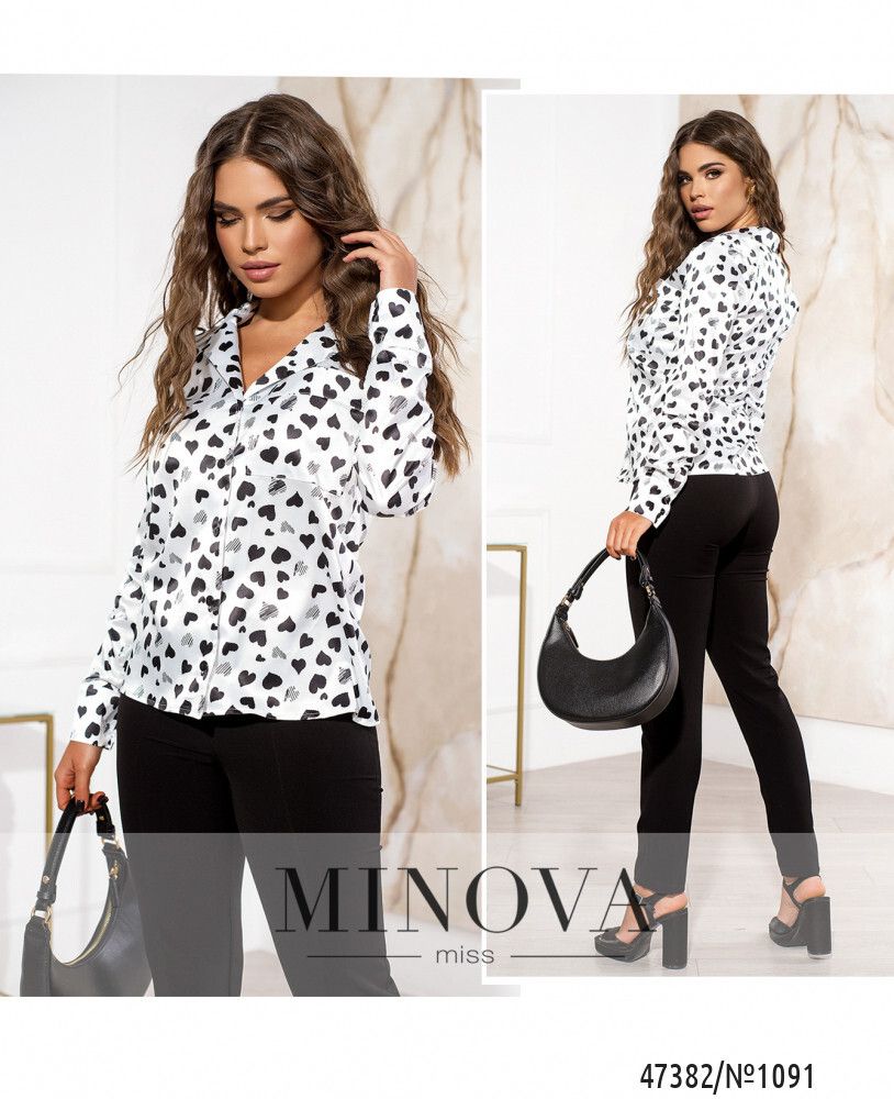 Рубашка 1091-белый Minova