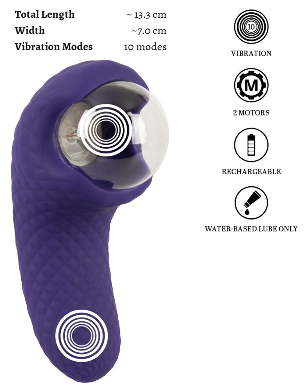 Синий плазменный вибратор ZANTO Plasma Vibrator