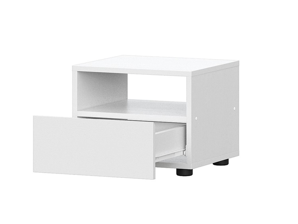 Токио тумба прикроватная / Белый текстурный