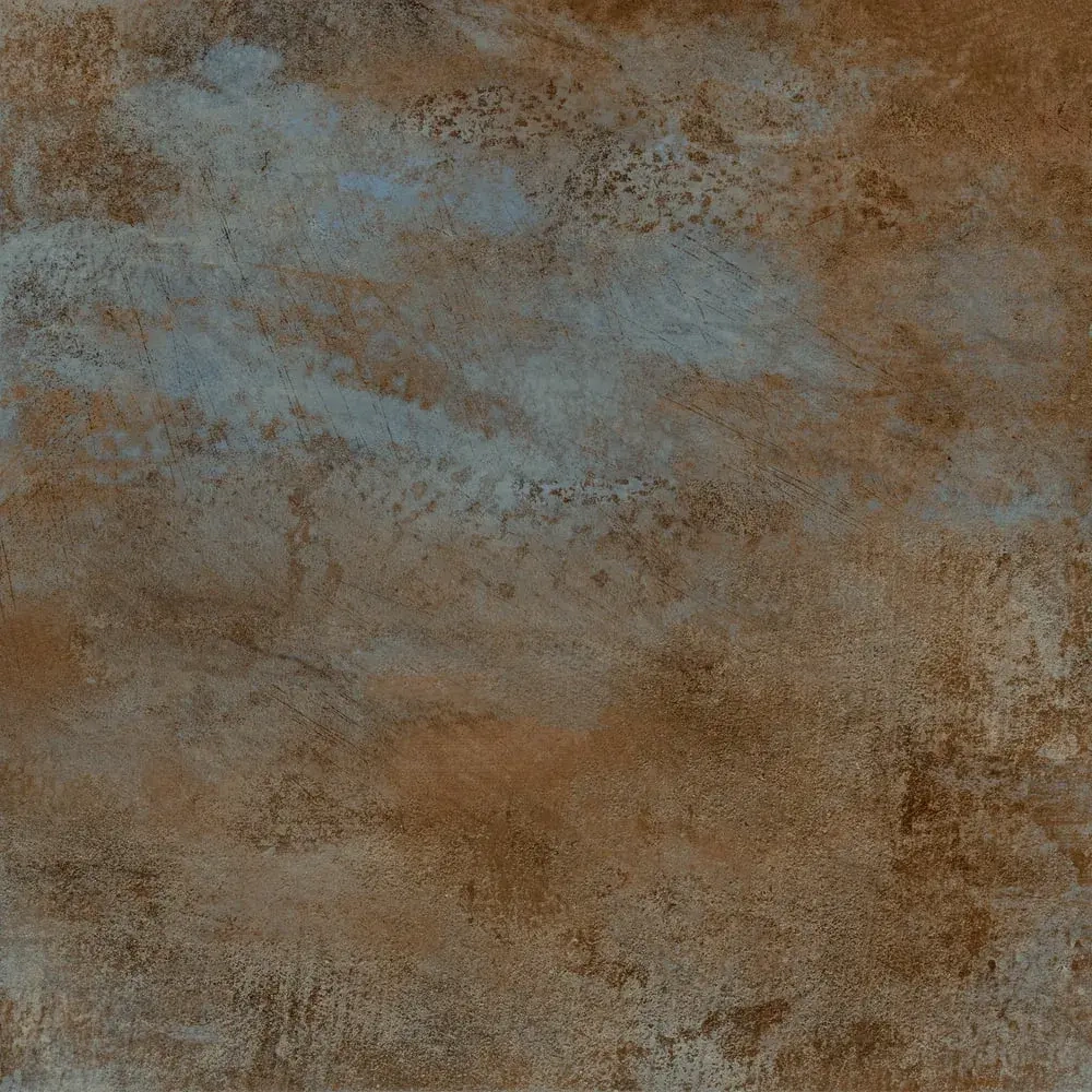 Керамогранит Alma Ceramica GFU04OXD40R Oxide 60x60 голубой / коричневый сахарный под металл