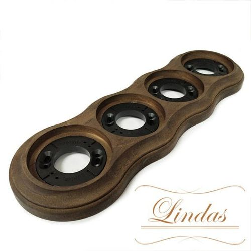 Рамка 4-х местная Lindas 25460 / Винтаж