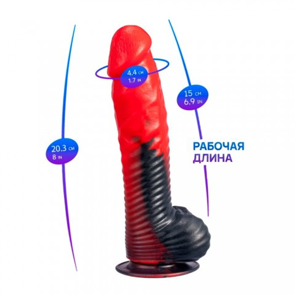 Фаллоимитатор Fantasy Devil Red от Silexd