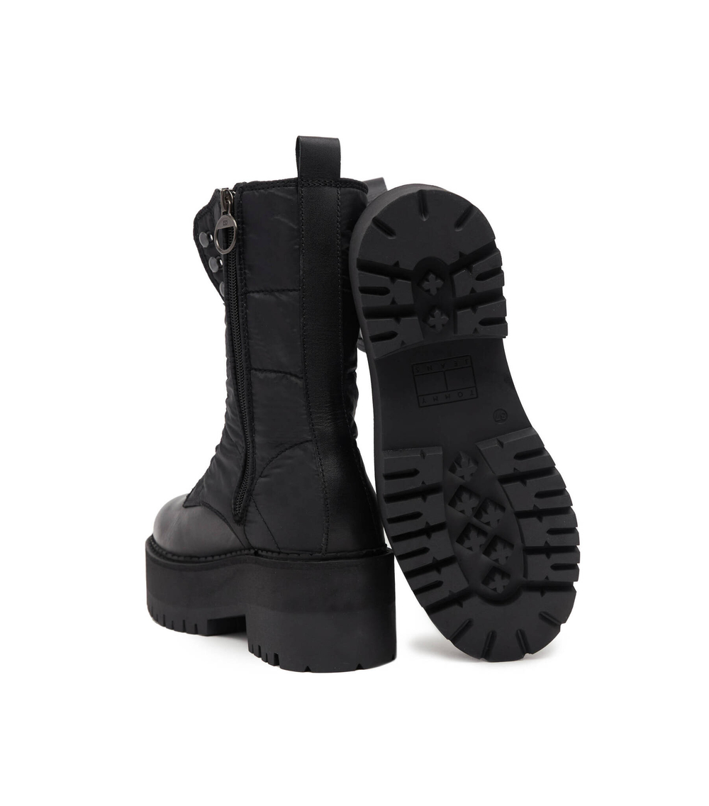 Кожаные ботильоны Tommy Jeans - черный(EN0EN02006)