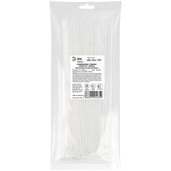 Кабельная стяжка ЭРА NO-224-190 (хомут) нейлоновая 3.6 х 200 мм белая (100 шт/уп) Simple