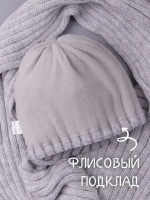 Шапка для девочки зимняя вязаная и шарф