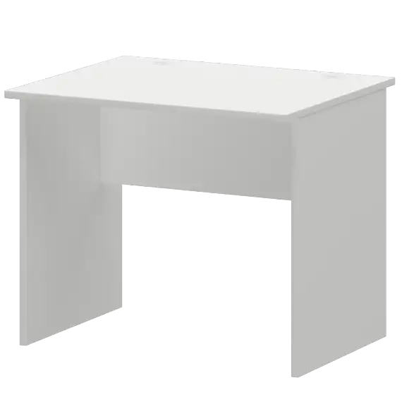 Стол с левым и правым кабель каналом А-001.К Белый 900x730x600 Арго