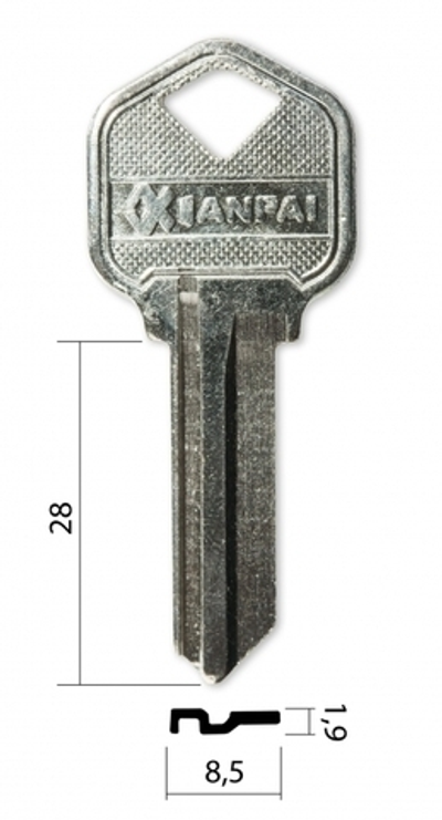 Заготовка английского ключа 10314 KWI-1 KS1 1176 KT1T/KT1 K1 КНР