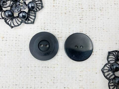 Пуговицы, d 2,5 см, чёрный