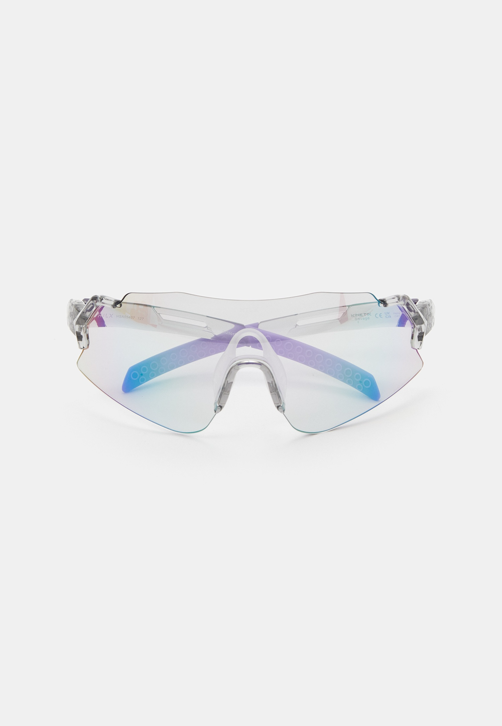 Спортивные очки HILX Savage 2.0 Shiny Crystal Grey Purple / Photochromic Purple Mirror Lens