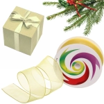 Лента для декорирования «Нежность» 2,5 см, 5 м, Желтый (капрон)