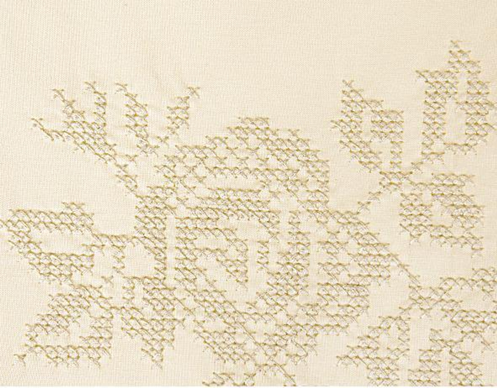 Элитная наволочка декоративная для валика Rose шампань от Luxberry вышивка