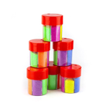 Блёстки для декора неоновые Alingar, 85 гр, 6 цветов, "Ассорти НЕОН" (зел,желт,син,фиол,оранж, кран), пластиковая баночка (секции)