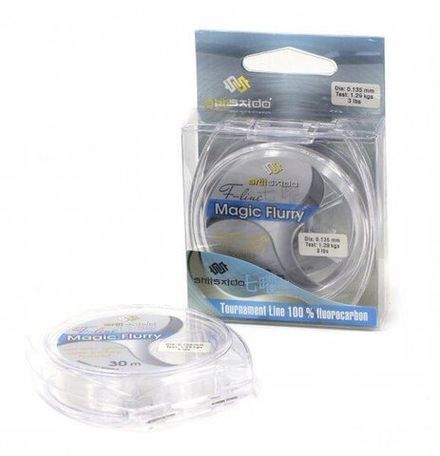 Леска флюорокарбон "Shii Saido" Magic Flurry, L-30 м, d-0,211 мм, test-3,08 кг, прозрачная
