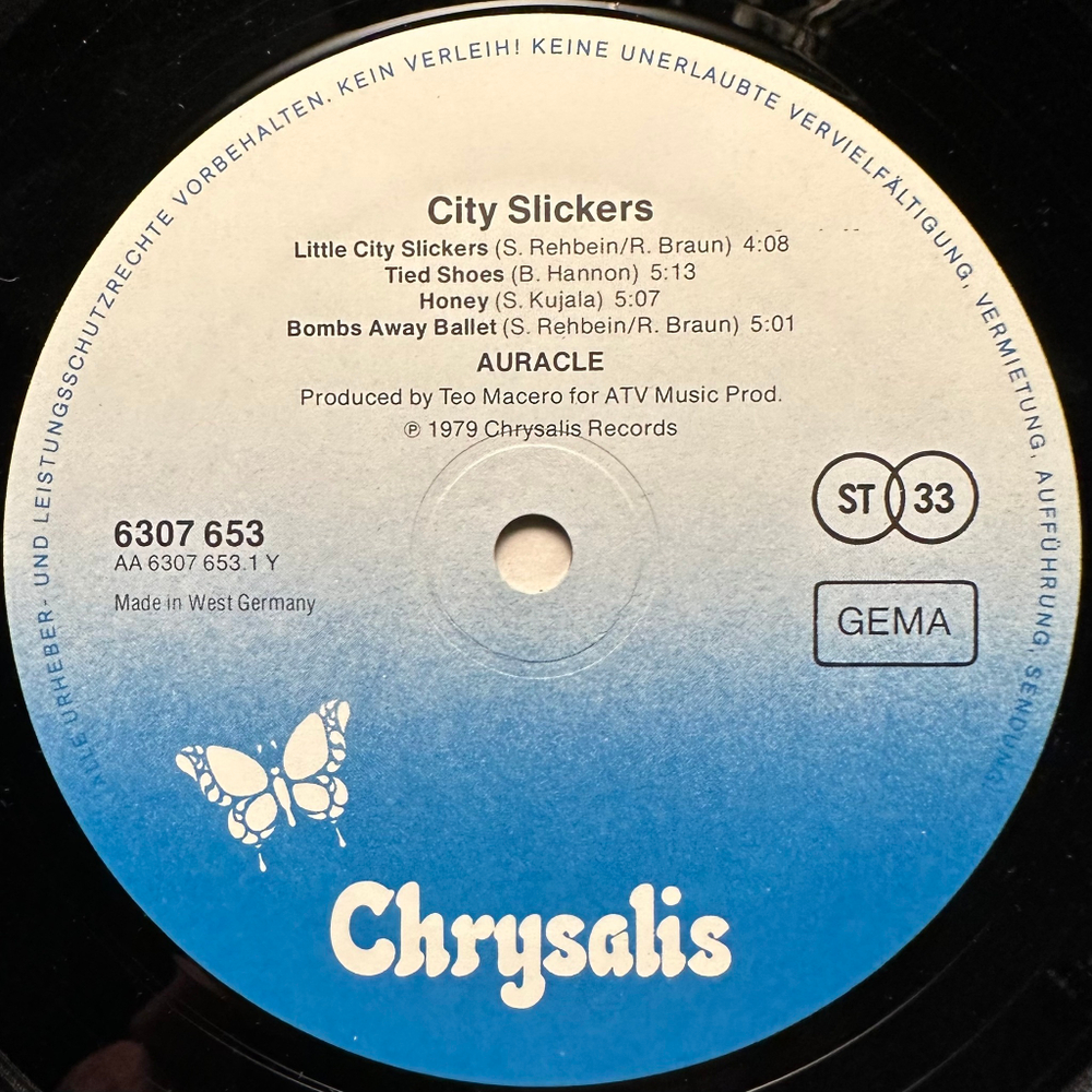 Auracle - City Slickers (Германия 1979г.)