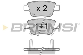 BREMSI - BP3112-BMS - Brake Pad Set, disc brake