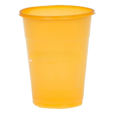 Стакан 200 мл одноразовый (желтый) МОПС (100/4200 шт.)