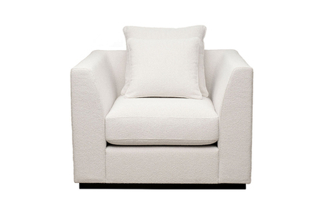 Кресло Garda Decor Роберто (Roberto) букле кремовый FLONA-SVBEG 105*100*90 см