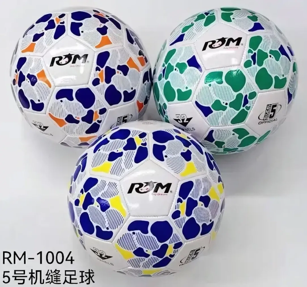 Мяч футбольный ROM RM-1004 (ПВХ, размер 5)
