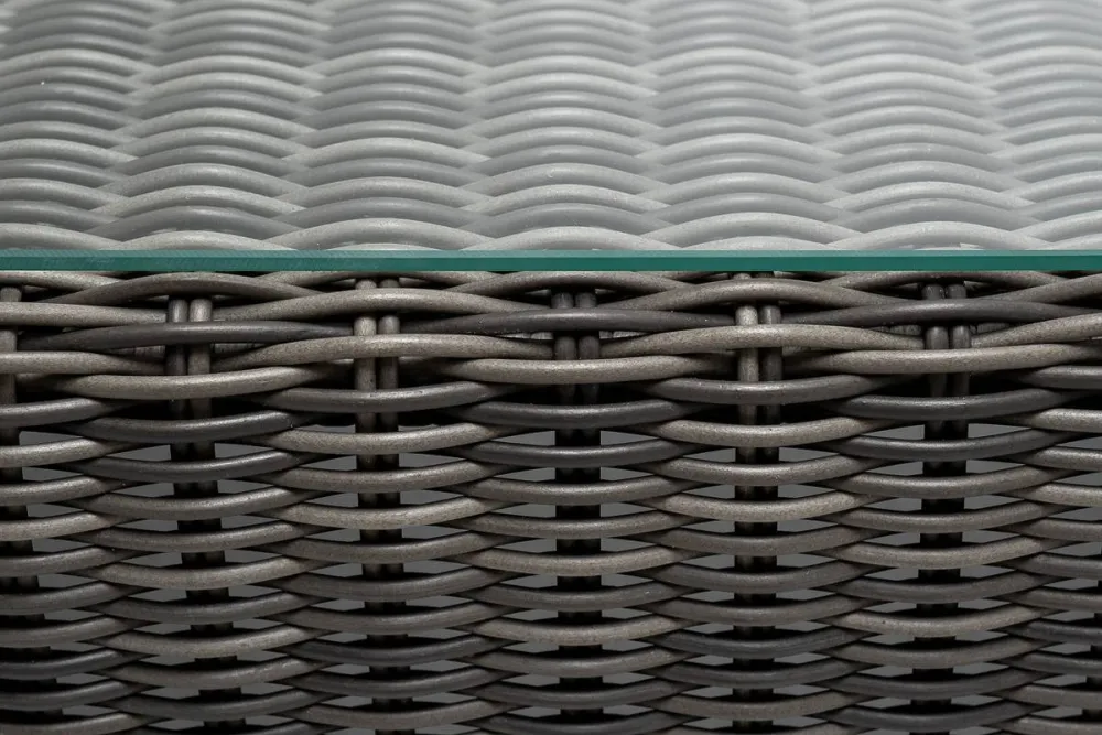 "Боно" журнальный столик из искусственного ротанга, цвет графит