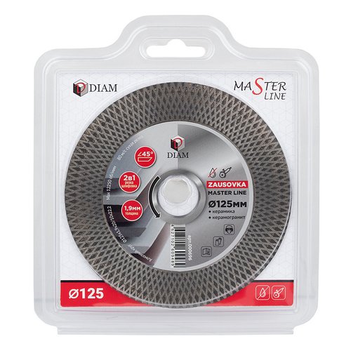 Диск алмазный DIAM ZAUSOVKA Master Line 125*22.2 Керамогранит   000696