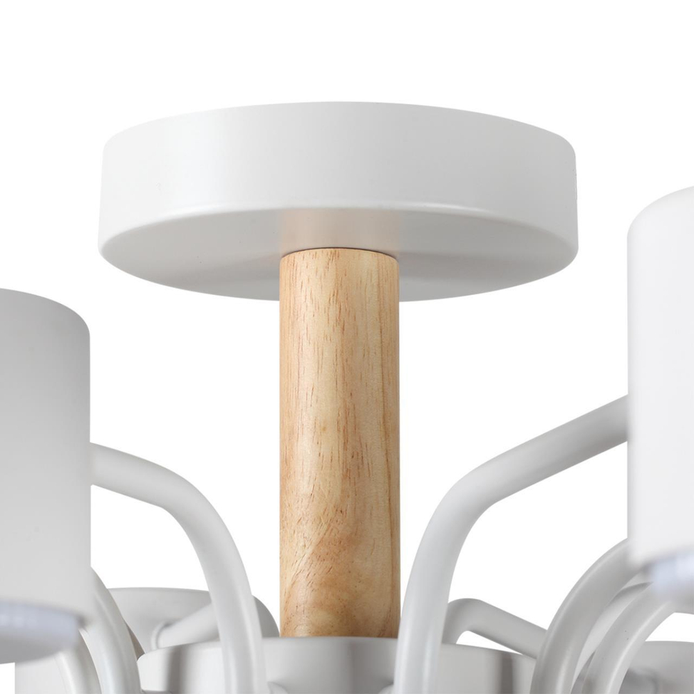 8196/10C COMFI LN25 262 белый, металл/дерево/пластик Потолочный светильник LED GX53 10*9W 220V RONDO