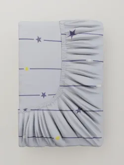 Постельное белье "Созвездия/Созвездия (компаньон)" 1,5-сп наволочка 50х70 1шт Простынь на резинке 90х200 см Пододеяльник 145х215 см Сказка сатин