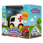 Музыкальная игрушка "Машина скорой помощи" белая, свет/звук SL-04198