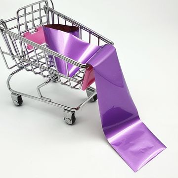 Фольга для литья и дизайна ногтей в пакетиках 1 метр, фиолетовая матовая