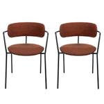 Комплект из 2-х стульев Ant букле терракотовый