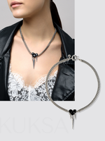 Колье "Black Soul Trio" Silver