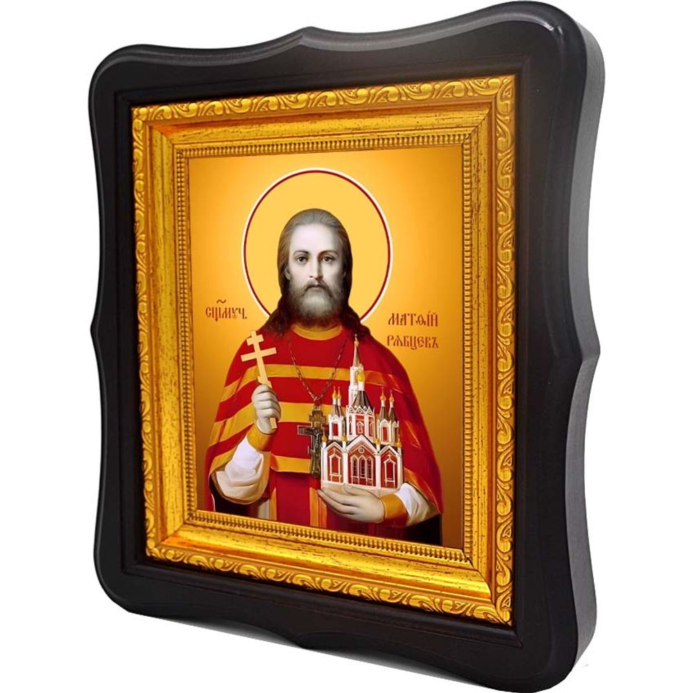 Матфий Рябцев священномученик. Икона на холсте.