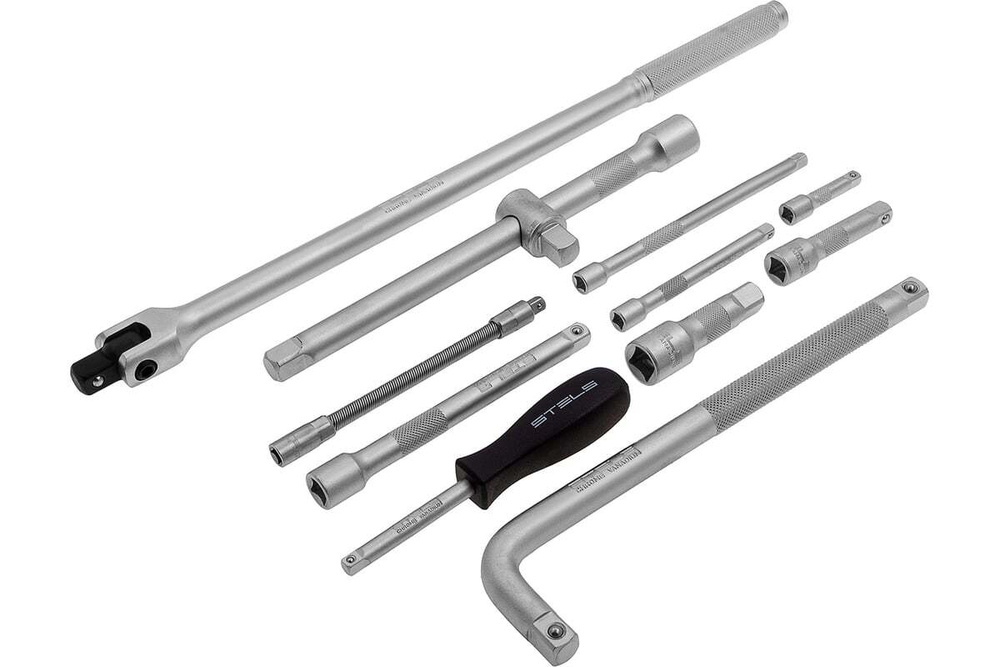 Набор инструментов 1/2",3/8",1/4",CrV пластик.кейс