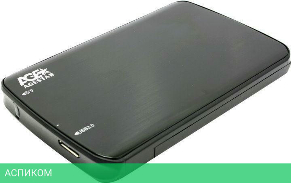 Бокс для накопителя AgeStar 3UB2A12 черный