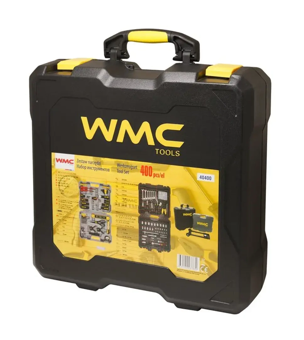 Набор инструментов 400 пр,1/4''1/2''(6гр.) (4-22мм).дорожный кейс WMC TOOLS WMC-40400